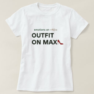 Camiseta Roupa na Moda salto alto vermelho