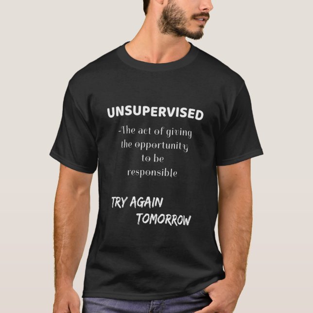 Camiseta Roupa não supervisionado (Frente)