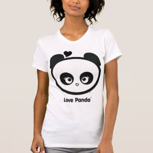 Camiseta Roupa ocasional das senhoras da colher de Panda®