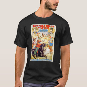Camiseta Roupa ocidental selvagem do poster da mostra de