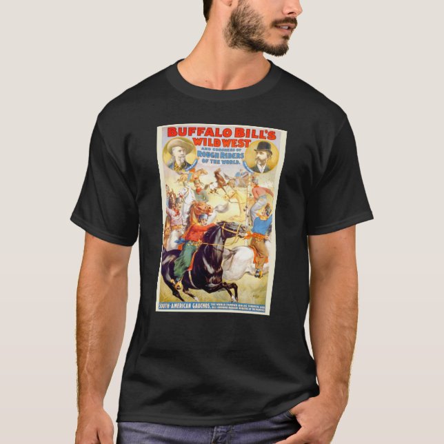 Camiseta Roupa ocidental selvagem do poster da mostra de (Frente)