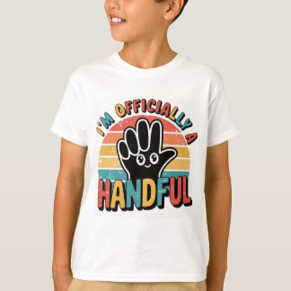 Camiseta Roupa para 5 de Garota Engraçado