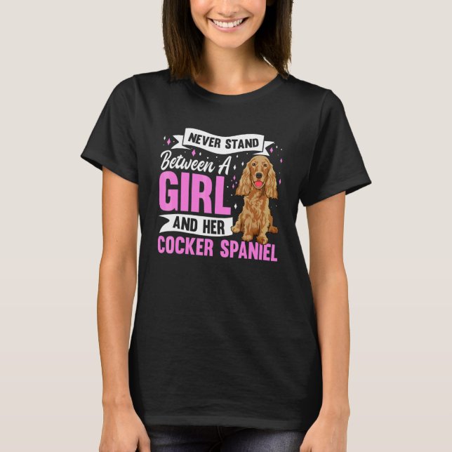 Camiseta Roupa para Cocker Spaniel Cocker Spaniel (Frente)