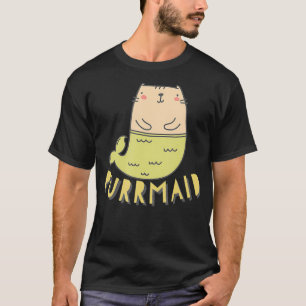 Camiseta Roupa para gatos e misturas de sereias