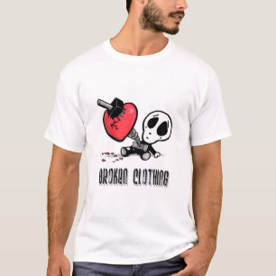 Camiseta roupa quebrada