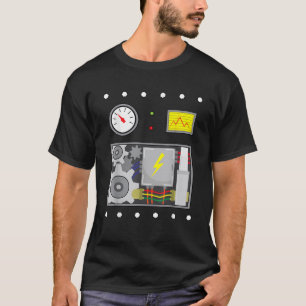 Camiseta Roupa Robô De Halloween T Shirt Para Ventiladores