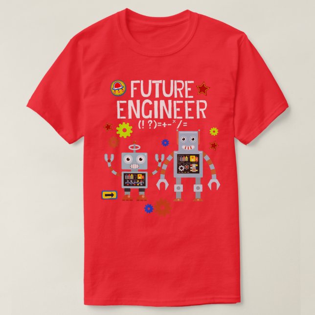 Camiseta Roupa Robótica De Futuro Engenheiro Para Adultos (Frente do Design)