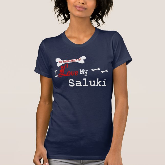 Camiseta Roupa Saluki (I Love) (Frente)