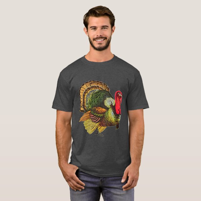Camiseta Roupa selvagem de Turquia (Frente Completa)