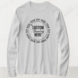 Camiseta Roupa simples de logotipo Cinza de promocional