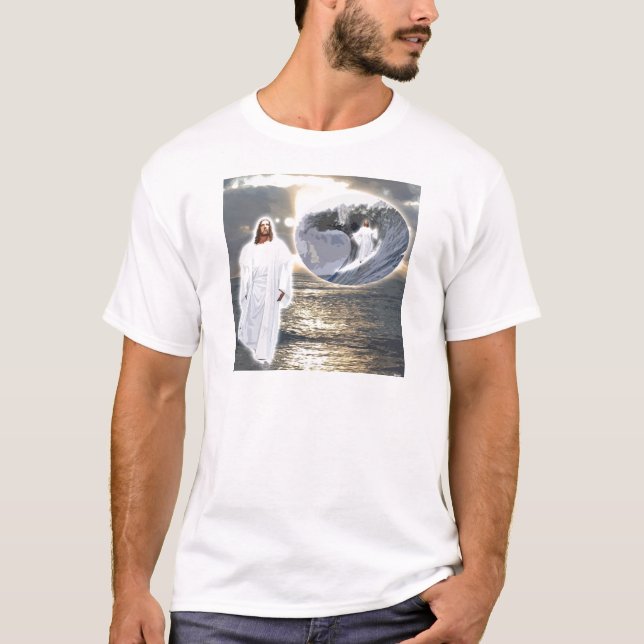 Camiseta Roupa surfando de Jesus (Frente)