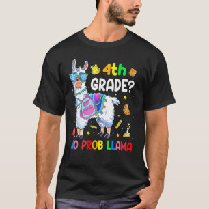 Camiseta Roupa T de Volta às Aulas do Llama Sem Problema da