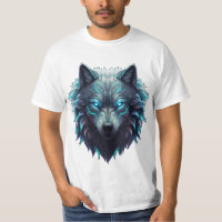 Roupa Ultra-Detalhado do Lobo 3D - Bold Neon Wildl