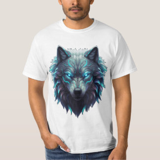 Camiseta Roupa Ultra-Detalhado do Lobo 3D - Bold Neon Wildl