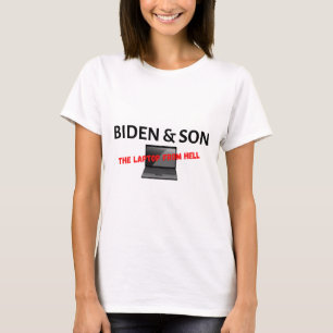 Camiseta Roupas Anti Biden Pro Trump O Laptop do Inferno