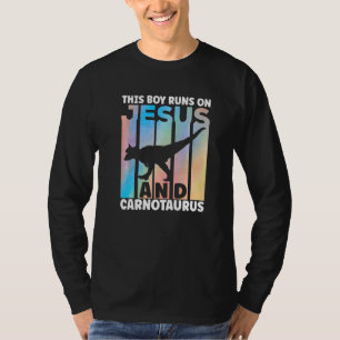 Camiseta Roupas Carnotaurus Fantasia de Dinossauro Amantes