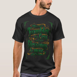 Camiseta Roupas com Citação Motivacional do Dia de São Patr