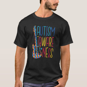 Camiseta Roupas com Gráfico de Quebra-Cabeça do Autismo e M