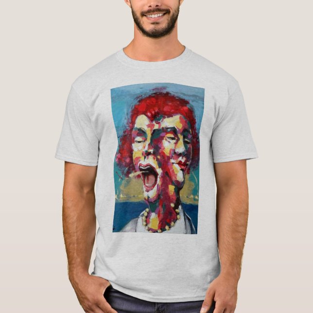 Camiseta Roupas com trabalho de arte (Frente)