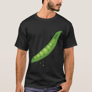 Camiseta Roupas Combinadas de Casal de Homens Ervilha Funny