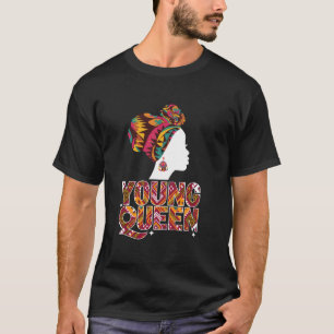 Camiseta Roupas Culturais Afrocentricas Rainha Jovem