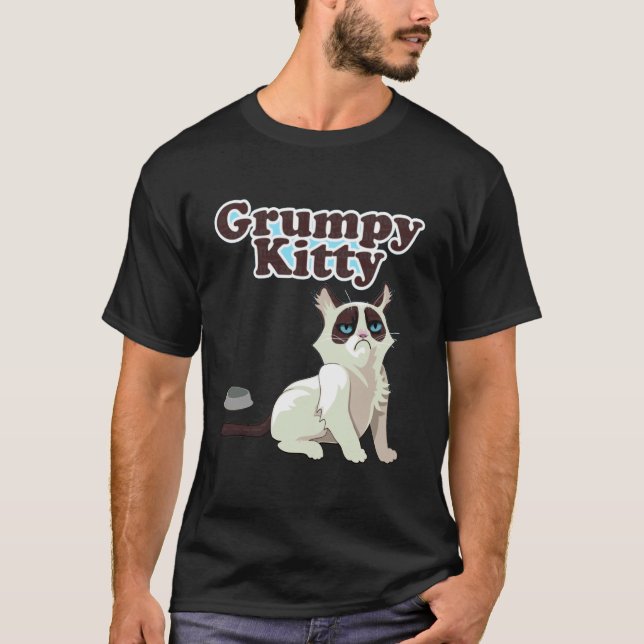 Camiseta Roupas Cute Grumpy Kitty CAT Lives Matter (Frente)
