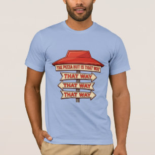 Camiseta Roupas da Pizza Hut É Por Ali!