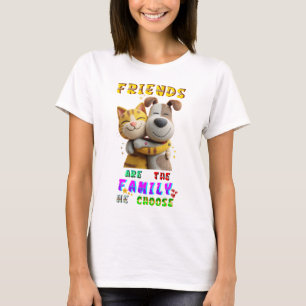 Camiseta Roupas De Amigos São A Família Que Escolhemos