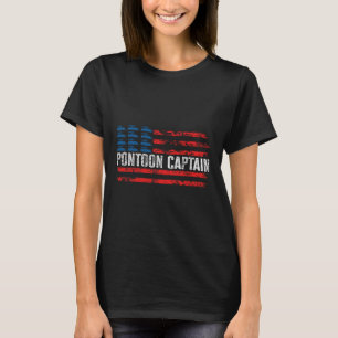 Camiseta Roupas de barco com bandeira americana masculinas
