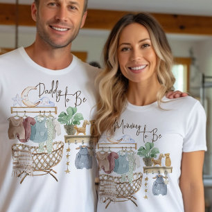 Camiseta Roupas de Bebê para Berçário Boho Futuro Papai