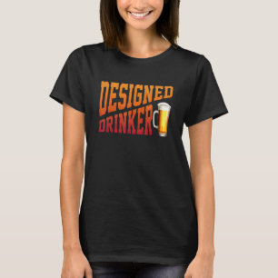 Camiseta Roupas de Bebedor Projetado Cerveja Vinho Roupas