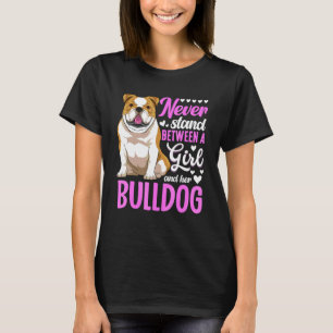 Camiseta Roupas de Cachorro Bulldog Inglês para Mulheres Me