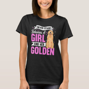 Camiseta Roupas de Cachorro Golden Retriever Citação Para H