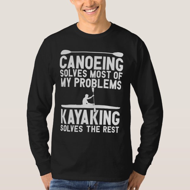 Camiseta Roupas de Canoa e Caiaque - Melhor Design de Caiaq (Frente)