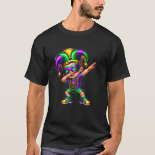 Camiseta Roupas de Carnaval do Menino Dabbing Dança Meninos