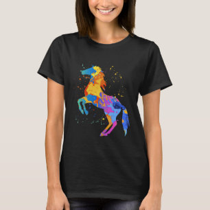 Camiseta Roupas de Cavalo para Meninas e Mulheres Gráficos