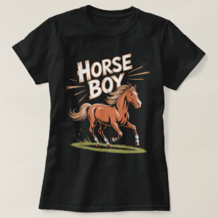 Camiseta Roupas de Cavalos para Crianças e Jovens