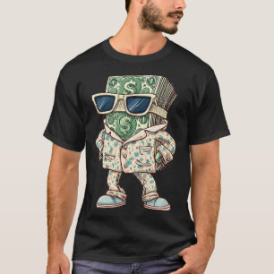 Camiseta Roupas de dormir casuais para amantes do dinheiro