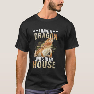 Camiseta Roupas De Dragão Com Carborada Pogona Barbata Liza