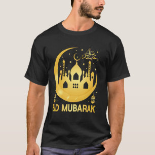 Camiseta Roupas de Eid para Crianças Eid Mubarak para Muçul