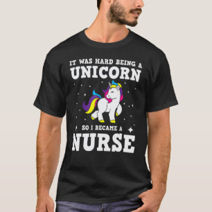 Camiseta Roupas de Enfermeira Unicórnio Praticantes Incrí