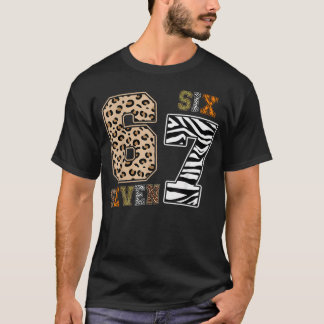 Camiseta Roupas de Estampa de Animal Seis Sete Zoológico 67
