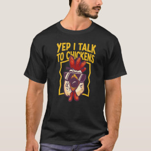 Camiseta Roupas De Fazendeiro De Frango Para Comida De Gali