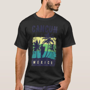 Camiseta Roupas de Férias em Cancun Mulheres Homens Lembran