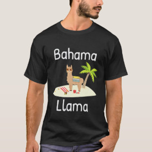 Camiseta Roupas de Férias Lindas de Llama das Bahamas para