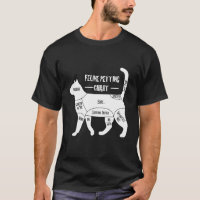 Roupas de Gato Gráfico de Carinho Felino