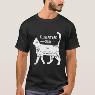 Camiseta Roupas de Gato Gráfico de Carinho Felino