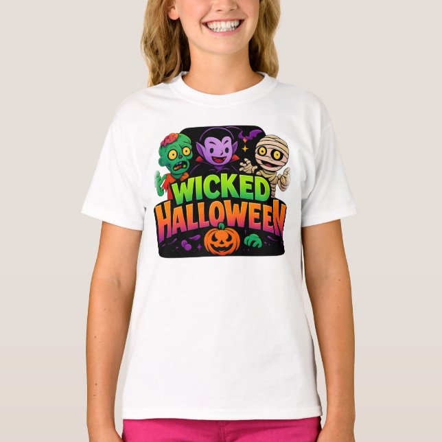 Camiseta Roupas de Halloween Despertadas Unisex (Frente)
