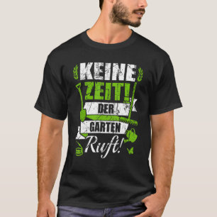 Camiseta Roupas de jardinagem sem tempo no jardim chama