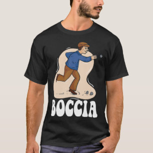 Camiseta Roupas de Jogador de Boccia Com Bolas de Boccia Bo